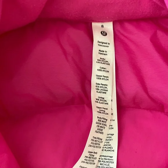 Lululemon Down For It All Vest (Size 8) NWT - Picture 12 of 14